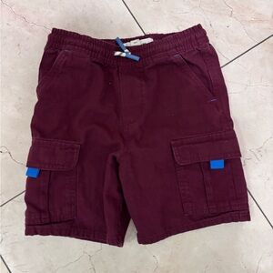 Mini Boden Burgundy Cargo Shorts for Boys